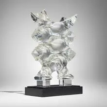 Jacques Schnier, Abraham's Altar, 1972, carved crystal acrylic