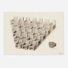 Los Carpinteros, Bosque de cementos, 1999, watercolor on paper