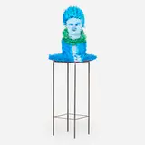 Federico Uribe, Owl Family Member (Blue), 1999, mixed media