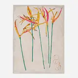 Craig Kauffman, Manila Flowers, 1990, mixed media on silk