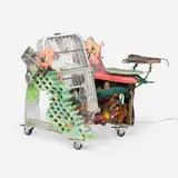 Toomas Toomepuu, 98 Degrees in the Shade, 2021, plastic, hardwood, plywood, aluminum, copper, glass, enamel, acrylic