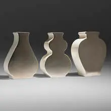 Paola Navone, Three works (from the Moon collection), glazed earthenware