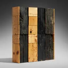 Michele de Lucchi, Condominio VII architectural model, burned, 2004, wood
