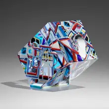 David Huchthausen, Vortex, 2001, cut, ground, and polished optical crystal