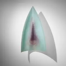 Daniel Clayman, Vestige, 2001, cast glass, brass