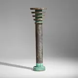Howard Ben Tré, Column 7, 1982, cast amber glass, patinated copper