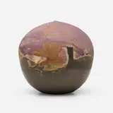 Untitled (with rattle) by Toshiko Takaezu, c. 1985, glazed porcelain, sold Jan 2023