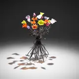 Flo Perkins, Bouquet of Flowers, 1993, hand-blown glass, welded steel, bronze