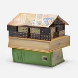 Richard Shaw, Domino House, 1996, trompe l'oeil hand-decorated and glazed porcelain with overglaze transfer decals