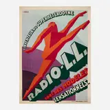 Georges Favre, Radio L.L., c. 1930, lithograph in colors