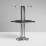 Wolfgang Hoffmann, Tiered table, c. 1934, chrome-plated steel, lacquer
