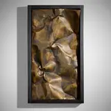 Pierre Sabatier, Froissement (Wall Sculpture), c. 1995, oxidized brass