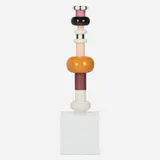 Ettore Sottsass, Chocolat totem, 1994 / 2004, glazed earthenware, laminate over plywood