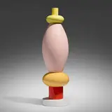 Ettore Sottsass, Burma totem, 1964 / 2000, glazed earthenware, metal