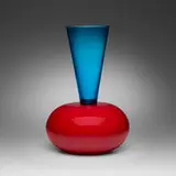 Puzzle vase by Ettore Sottsass, 1994 / 2015, blown glass, sold Aug 2025