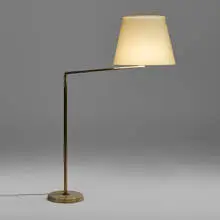 Giuseppe Ostuni, Floor lamp, model 306, c. 1950, brass, marble