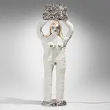 Katie Stout, One is Silver, 2017, glazed ceramic, resin, silver luster