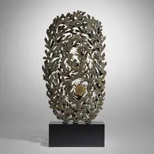 Richard E. Filipowski, Untitled (Sculpture), c. 1960, phosphor bronze, silver