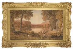 The Castle of Indolence by George Barret Jnr., watercolour on paper, sold Mar 2017