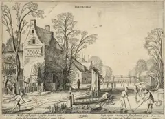 Jan van de Velde, The Months of the Year, A set of twelve etchings, a later printing, on wove