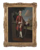 Portrait of a gentleman, full-length by English School, oil on canvas, sold Mar 2017