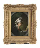 Portrait of a gentleman with a turban by German School, oil on canvas, offered Mar 2017