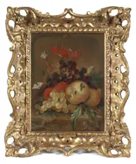 Jan Mortel, Still life of fruit, oil on canvas