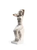 Newbury Abbott Trent, carved white marble figure of 'The Awakening', marble