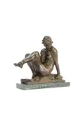 William Reid Dick, patinated bronze figure of 'The Wood Nymph, patinated bronze