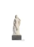 Herbert William Palliser, carved white marble figure of semi-clad female nude, marble