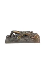 Per Hasselberg, bronze figure of  'Nackrosen (The Allure of Beauty)', bronze