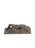 Per Hasselberg, bronze figure of  'Nackrosen (The Allure of Beauty)', bronze