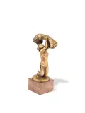 Ivar Johnsson, gilt bronze of a kneeling female nude, gilt bronze
