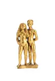 Stig Blomberg, gilt bronze figural group of a young couple, gilt bronze