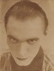 Richard Oelze, Selbstbild, 1925, Vintage. Silbergelatineabzug. Auskopierpapier
