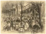 Werner Heldt, Biergarten (Krollgarten?)