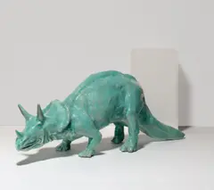 Hans Bauer, Triceratops, Um 1900, Keramik, glasiert