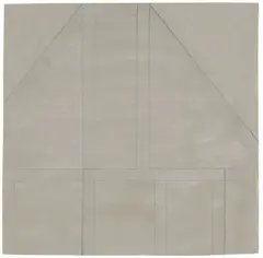 James Bishop, Ohne Titel, Öl und Farbstift auf Papier