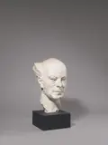 Porträt Gottlieb F. Reber by Renée Sintenis, 1927, Gips, auf schwarzgefassten Holzsockel montiert, sold Dec 2021