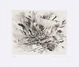 Julie Mehretu, Untitled (Grey Area), 2009, Kaltnadelradierung auf Velin