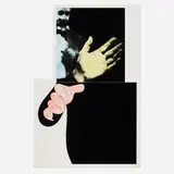 John Baldessari, Two Hands (With Distant Figure), 1989-90, photogravure with aquatint in colors on Somerset Satin