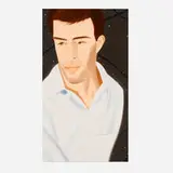Alex Katz, White Shirt (Vincent 2), 2021, lithograph in colors
