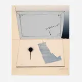 Jasper Johns, Hinged Canvas (from the Fragment-According to What series), 1971, lithograph in colors