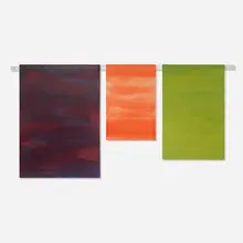 Dan Rees, DR/P 2546/U Shaker Peg Painting, 2013, oil on linen, shaker peg rails