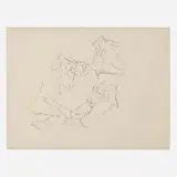 John Altoon, Untitled, c. 1965, ink on illustration board