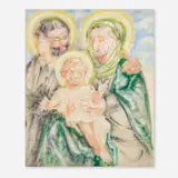 Zhou Yilun, Arrow Madonna, 2015, spray paint on canvas with wood dowels