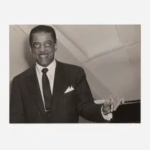 Lisette Model, Pianist Teddy Wilson at a Festival, c. 1955, vintage gelatin silver print