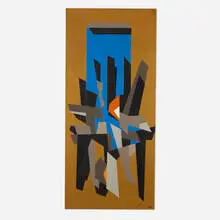 FS#9 (from the Floating Structure series) by Karl Stanley Benjamin, 1962, oil on canvas, offered Jun 2024