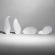 Jeremy Wintrebert, Tao sculptures, set of four, c. 2016, hand-blown glass