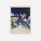 Untitled (from the San Lazzaro et ses amis portfolio) by Zao Wou-ki, 1975, lithograph in colors on Arches, offered May 2024